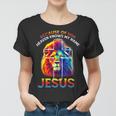 Because Of Him Heaven Knows My Name Jesus Lion Cross Faith Women T-shirt