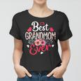 Best Grandmom Ever Funny Flower Mothers Day Clothing Women T-shirt