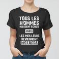 Biker Frauen Tshirt Schwarz mit Französischem Spruch für Motorradfans