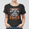 Biker Werden Nicht Grau Das Ist Chrom Motorrad Ironie Frauen Tshirt