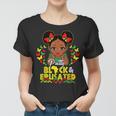 Black History Month Pretty Black And Educated Queen Girls Women T-shirt