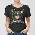 Blessed Glammy Floral For Women Mothers Day Grandma Women T-shirt