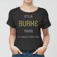 Burke Cool Last Name Family Names Women T-shirt
