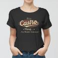 Castro Name Castro Family Name Crest Women T-shirt
