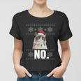 Cat No Grumpy Xmas Cats No Ugly Christmas Funny Gift Cute Gift Women T-shirt