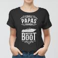 Coole Papas Fahren Motorboot Kapitän Papa Frauen Tshirt