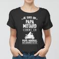 Cooler Biker Papa Herren Frauen Tshirt, Einzigartiges Motorradfahrer Design