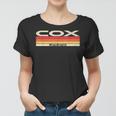 Cox Nachname Retro Sunset Frauen Tshirt, 80er 90er Jahre Geburtstag Familientreffen