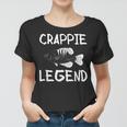 Crappie Legend Fischer Angler Frauen Tshirt