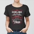 Curling Blood Runs Through My Veins Women T-shirt