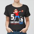Dabbing Bowler BowlingShirt 5Th Birthday Boys Party Tees Women T-shirt