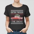 Drifting Through The Snow Ugly Christmas Sweater Women T-shirt