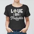 Fire Fighter Women Wife Of The Firefighter Women T-shirt