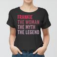 Frankie Frau Mythos Legende Frauen Tshirt, Personalisiertes Geburtstagsdesign