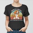 Funny Beagle Mom Of A Beagle That Is Sometimes An Asshole Women T-shirt
