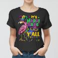 Funny Carnival Party Gift Idea Flamingo Mardi Gras V6 Women T-shirt