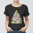 Funny Christmas Golden Retriever Pajama Shirt Tree Dog Xmas Women T-shirt