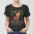 Funny Deer Animal Lover Matching Santa Ugly Deer Christmas Meaningful Gift Women T-shirt