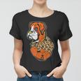 Funny Leopard Dog Boxer Mom Costume Mothers Day Gift Women T-shirt