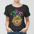 Funny Mardi Gras Dog Apparel Golden Doodle Dog Mom Dad V2 Women T-shirt