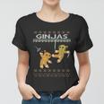 Ginjas Gingerbread Ninjas Funny Ugly Christmas Funny Gift Women T-shirt