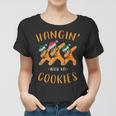 Hangin With My Cookies Lebkuchen-Weihnachtslehrer Lustig Frauen Tshirt