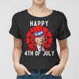 Happy 4Th Of July Confused Joe Biden Funny Valentines Day Women T-shirt