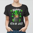 Happy 4Th Of July Funny Joe Biden Leprechaun St Patricks Day Women T-shirt