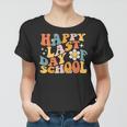 Happy Last Day Of School Groovy Teacher Student Kids Gifts Women T-shirt