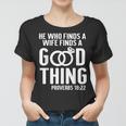 He Who Finds A Wife Finds A Good Thing Couple Matching Women T-shirt