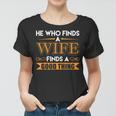 He Who Finds A Wife Finds A Good Thing Matching Couple Women T-shirt