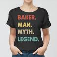 Herren Bäcker Mann Mythos Legende Frauen Tshirt