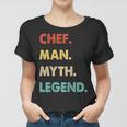 Herren Chef Mann Mythos Legende Frauen Tshirt