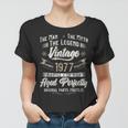 Herren Frauen Tshirt Vintage 1977 - 46. Geburtstag Mythos Legende