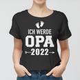 Herren Ich Werde Opa 2022 Schwangerschaft Verkünden Frauen Tshirt