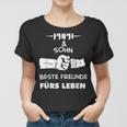 Herren Papa Vater Und Sohn Hände Geschenk Vatertag Geburtstag Frauen Tshirt