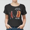 Hot Dog Comic Schwarzes Frauen Tshirt Oh My God, Are You Okay? Lustiges Design