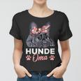 Hunde Oma Französische Bulldogge Frenchie Frauchen Frauen Tshirt