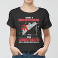 I Want A Hippopotenuse For Christmath Math Teacher Christmas Tshirt Women T-shirt