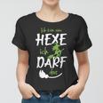 Ich Bin Eine Hexe Ich Darf Das I Halloween Kostüm Witch Frauen Tshirt