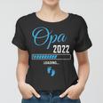 Ich Werde Opa 2022 Loading Frauen Tshirt, Schwangerschaftsverkündung