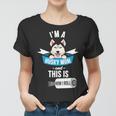 Im A Husky Mom And This Is How I Roll Funny Husky Women T-shirt