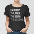 Ingenieur Tribut Frauen Tshirt Der Mann, Der Held, Die Legende Schwarzes Statement-Frauen Tshirt