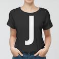 J Buchstabe Zahl Symbol Alphabet Initiale Frauen Tshirt