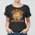 Jesus Revolution Funny Christian Retro Groovy Boho Women T-shirt