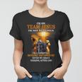 Knight Templar Lion Cross Christian Saying Religious Quote Women T-shirt