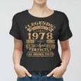 Legenden 1978 Jahrgang, Herren Frauen Tshirt zum 45. Geburtstag