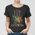 Lets Rock Rock N Roll Guitar Retro Graphic For Men Women Women T-shirt