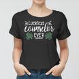 Luckiest Counselor Ever Shamrock St Patricks Day Gift Women T-shirt