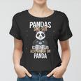 Lustiges Panda Frauen Tshirt: Pandas sind süß - Ich bin ein Panda - Schwarz